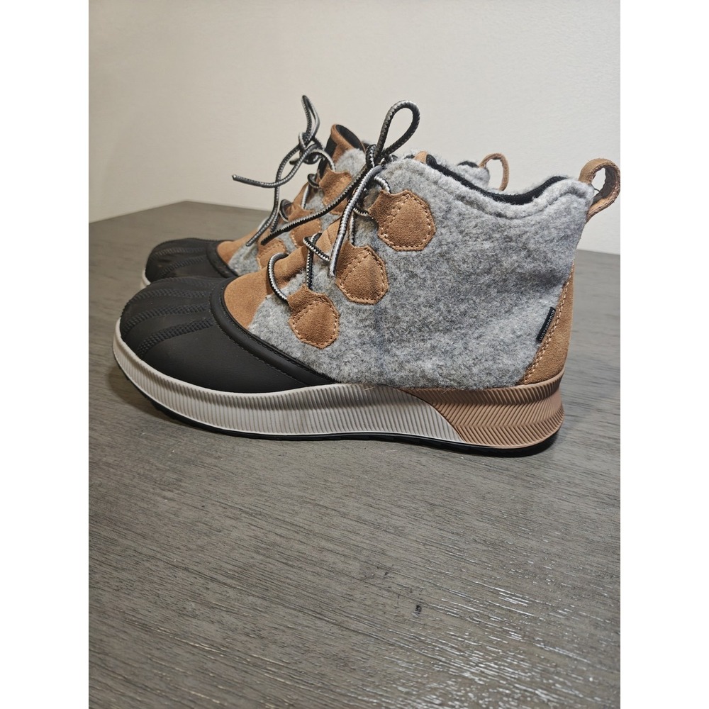Rihero Women's Classic Waterproof Ankle Boots,camel brown & gray,Size 8.5 - Picture 4 of 10